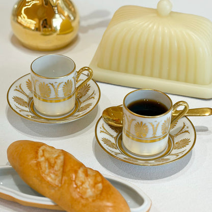Richard Ginori 'Pompei' Pattern Gilt Coffee Set