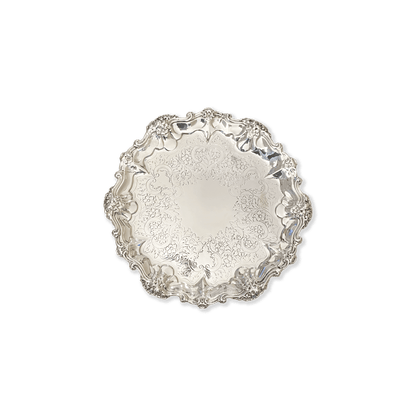 Antique English Silver Salver Sterling Silver