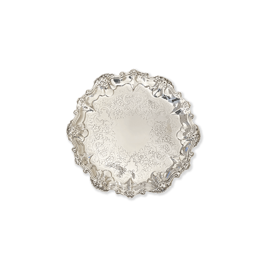 Antique English Silver Salver Sterling Silver