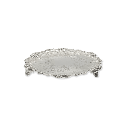 Antique English Silver Salver Sterling Silver