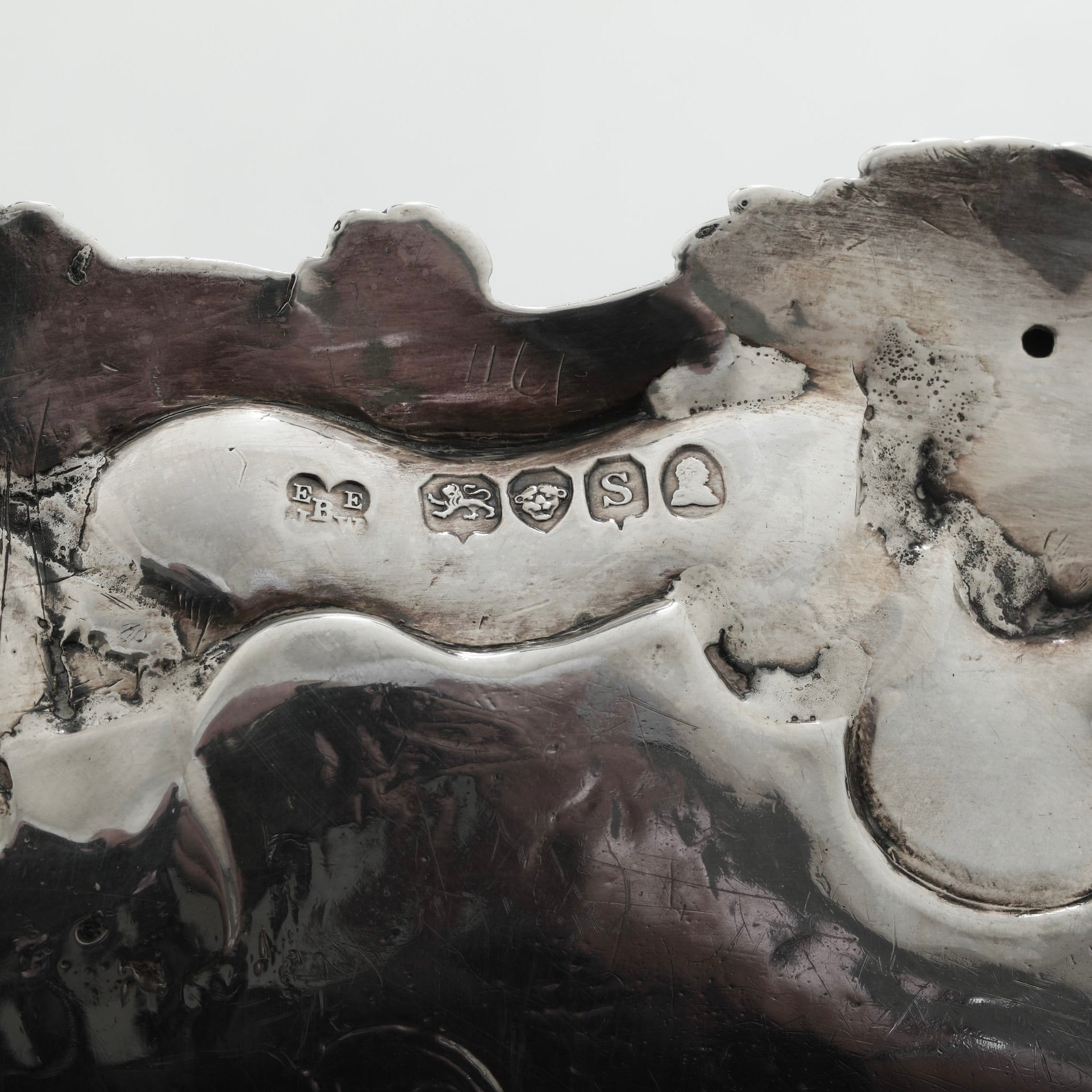 Antique English Silver Salver Sterling Silver 3