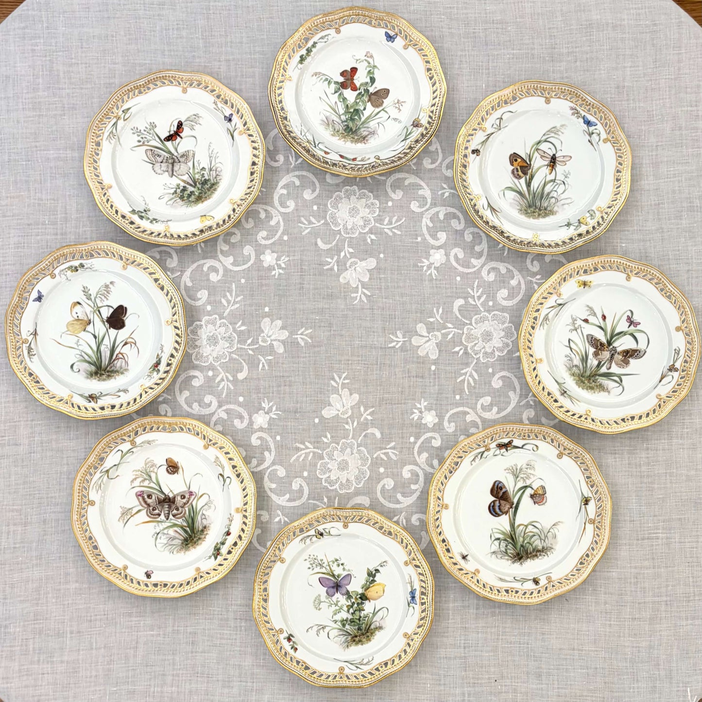 Royal Copenhagen Butterfly Plates Set