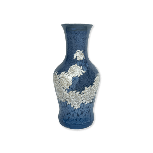 Royal Copenhagen Porcelain Vase with Chrysanthemum Decoration