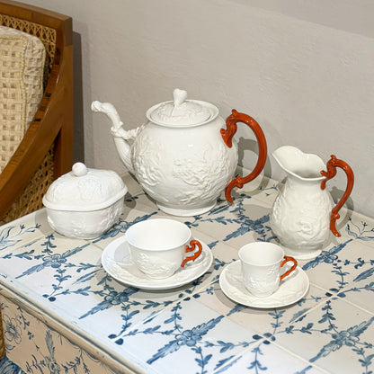 Ginori Tea Service for 10 with Mythological Reliefs