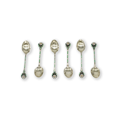 Set of Six Silver Coffe Spoons