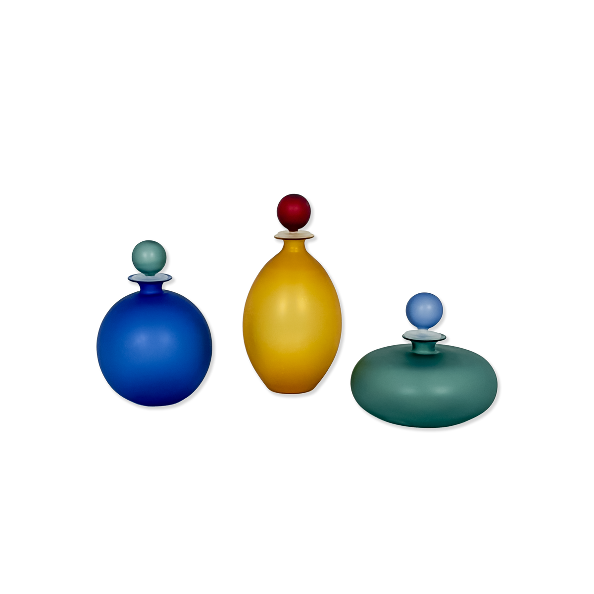 Decorative Murano Bottles with Satin Finish - Galleria Fossi 33 Firenze
