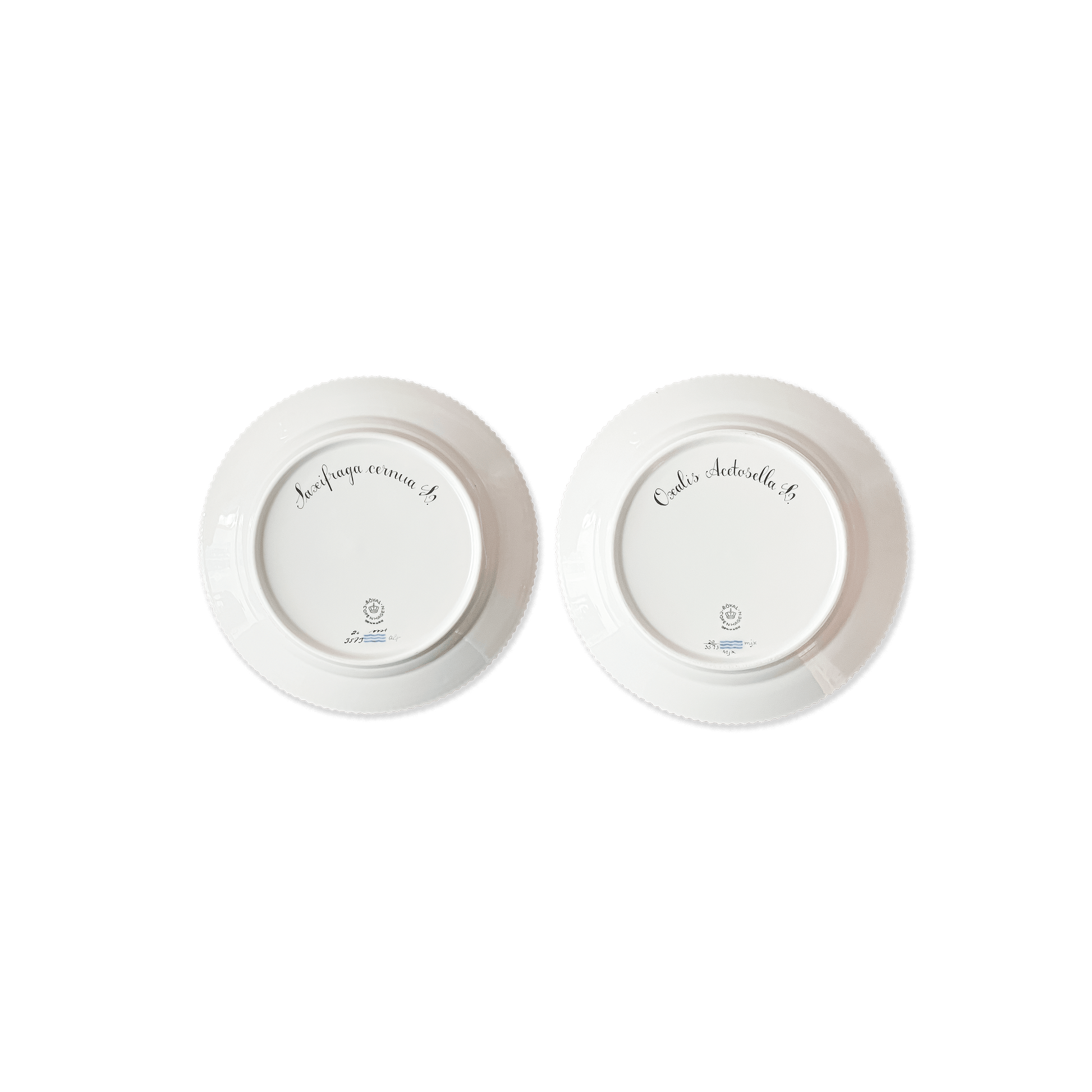 Royal Copenhagen "Flora Danica" 2 Small Plates - Galleria Fossi 33