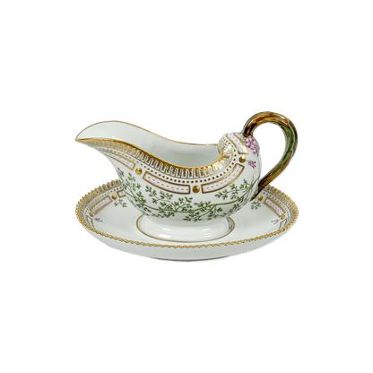 Royal Copenhagen "Flora Danica" Gravy Boat on Pedestal - Galleria Fossi 33