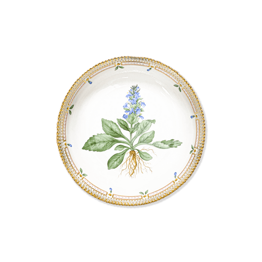 Royal Copenhagen "Flora Danica" Ajuga Genevensis L. Serving Bowl