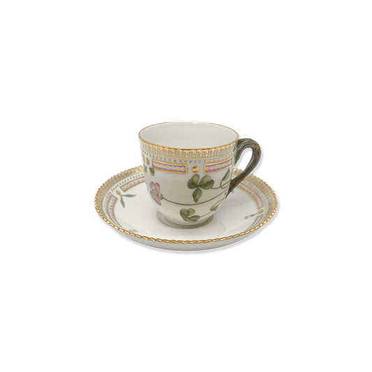 Royal Copenhagen "Flora Danica" Oxalis Coffee Cup - Galleria Fossi 33