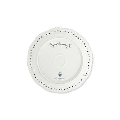 Royal Copenhagen "Flora Danica" Thymus Plate with Pierced Border