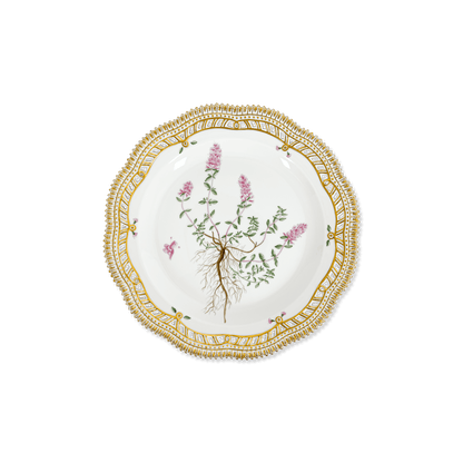 Royal Copenhagen "Flora Danica" Thymus Plate with Pierced Border