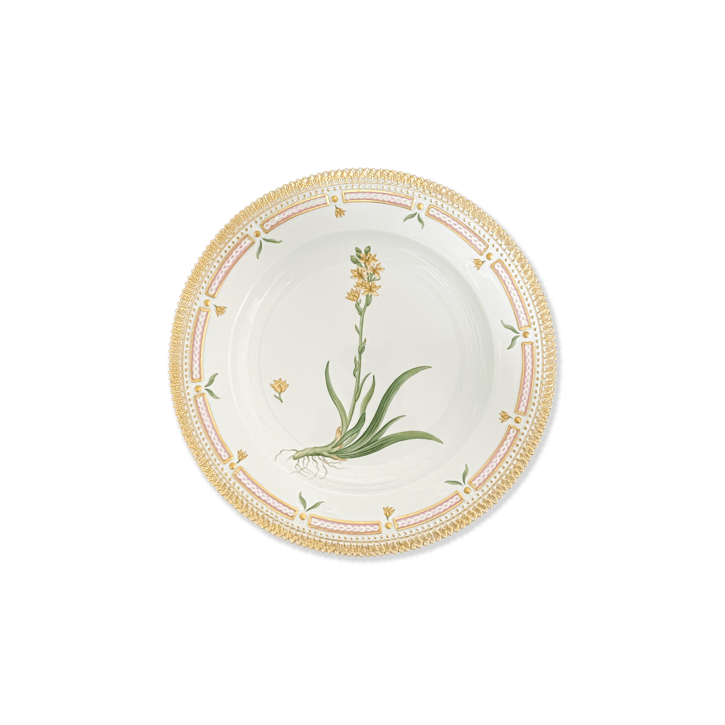 Royal Copenhagen "Flora Danica" Anthericum Ossifragum Plate - Galleria Fossi 33