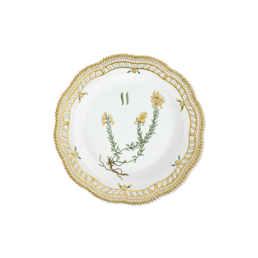 Royal Copenhagen "Flora Danica” Genista Plate with Pierced Border