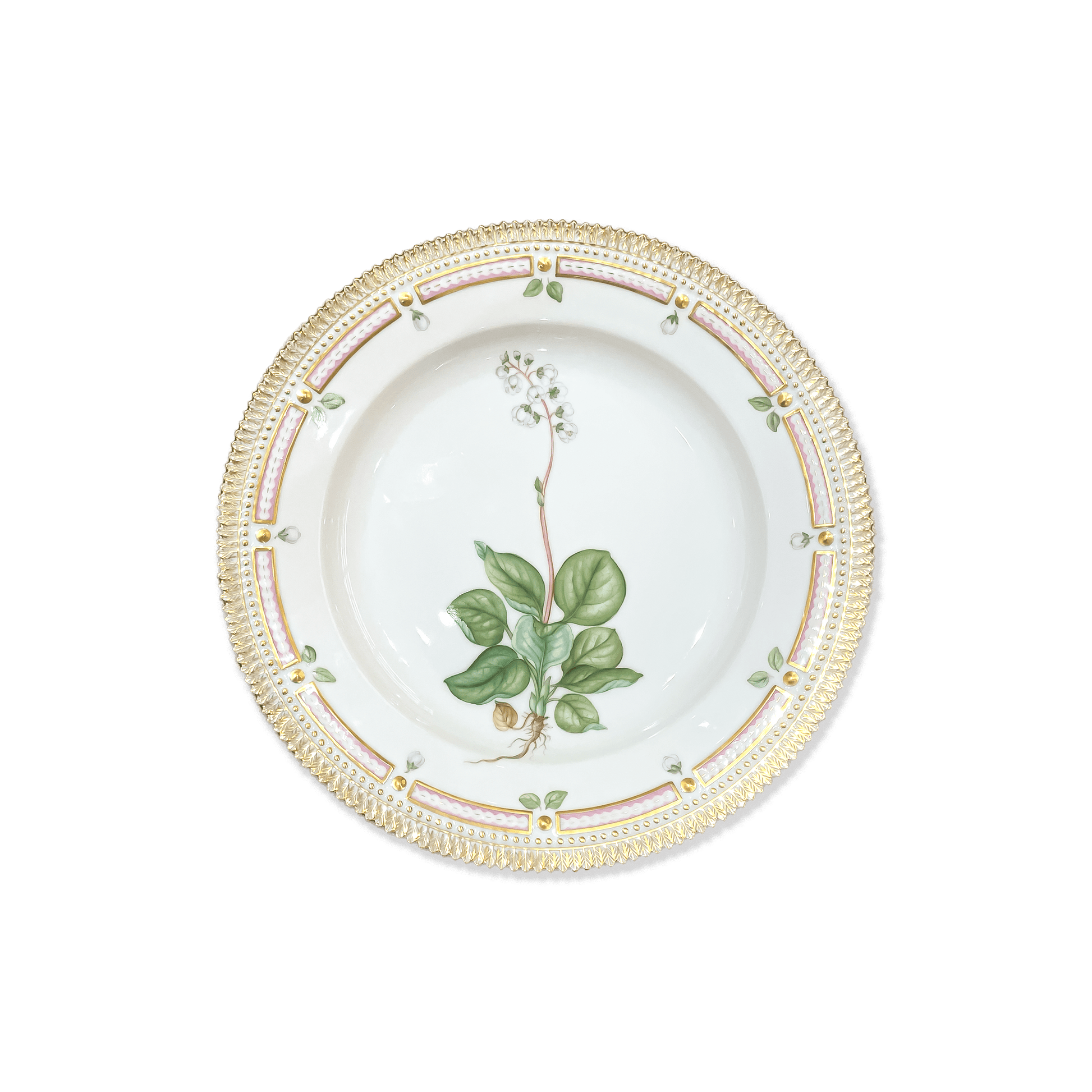 Royal Copenhagen "Flora Danica" Pyrola Minor L. Plate - Galleria Fossi 33