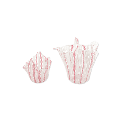 Pink Mini Fazzoletto Venini Vases Set of 2 - Galleria Fossi 33
