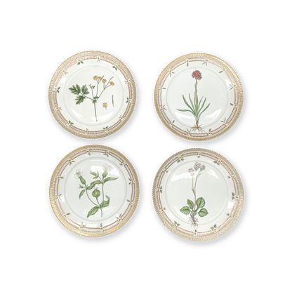 "Flora Danica" Royal Copenhagen Pastry Plates Set