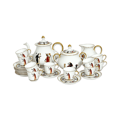 Ginori Classical Greek Style Tea Service