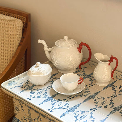 Ginori Tea Service for 10 with Mythological Reliefs