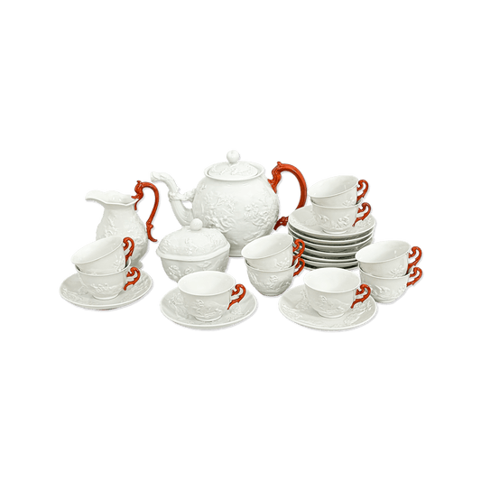 Ginori Tea Service with Mythological Reliefs