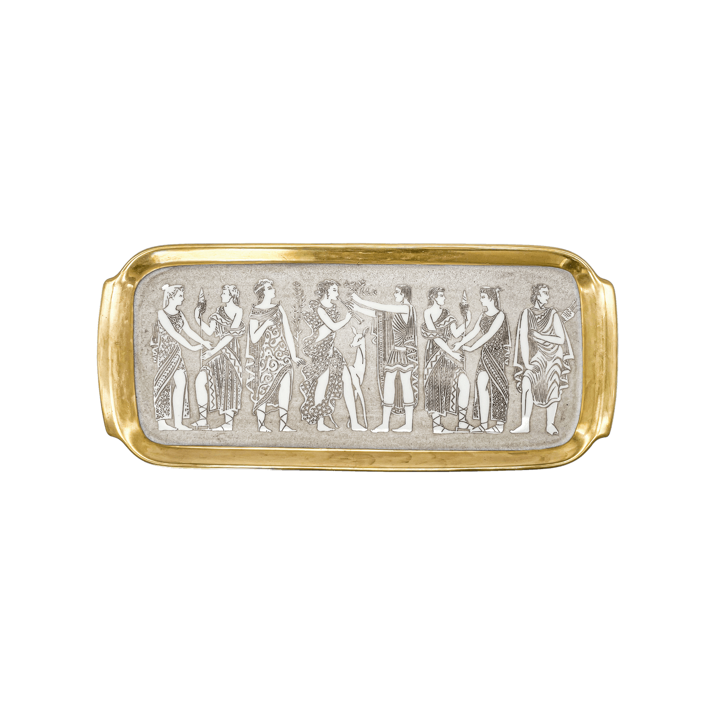 Finzi Decorative Tray with Gold Border