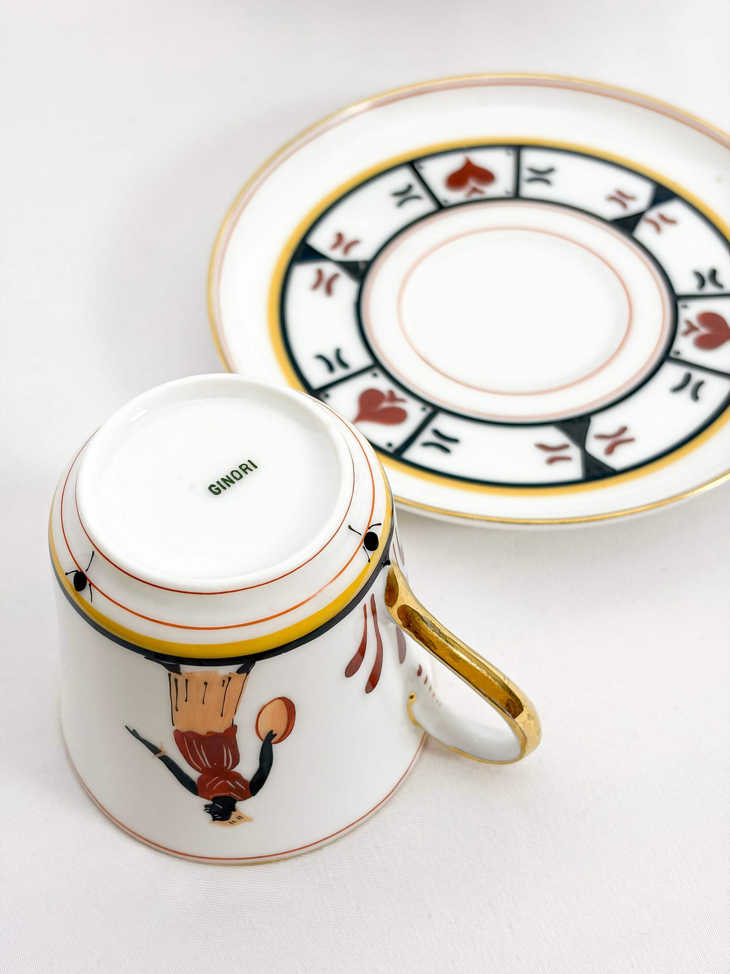 Ginori Classical Greek Style Tea Service