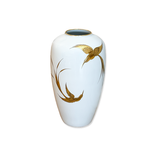 Heinrich Large Floor Vase with “Birds of Paradise” Motif