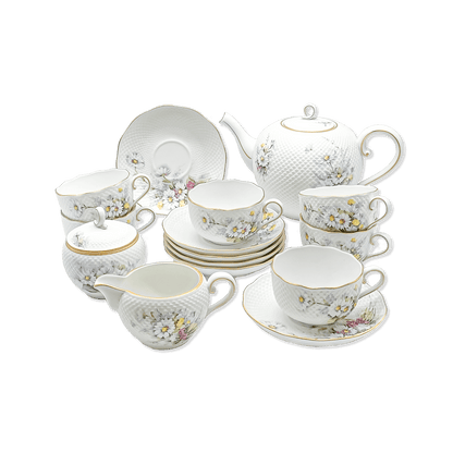 Herend Limited Edition Daisy Tea Set of 6