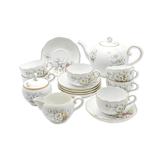 Herend Limited Edition Daisy Tea Set of 6