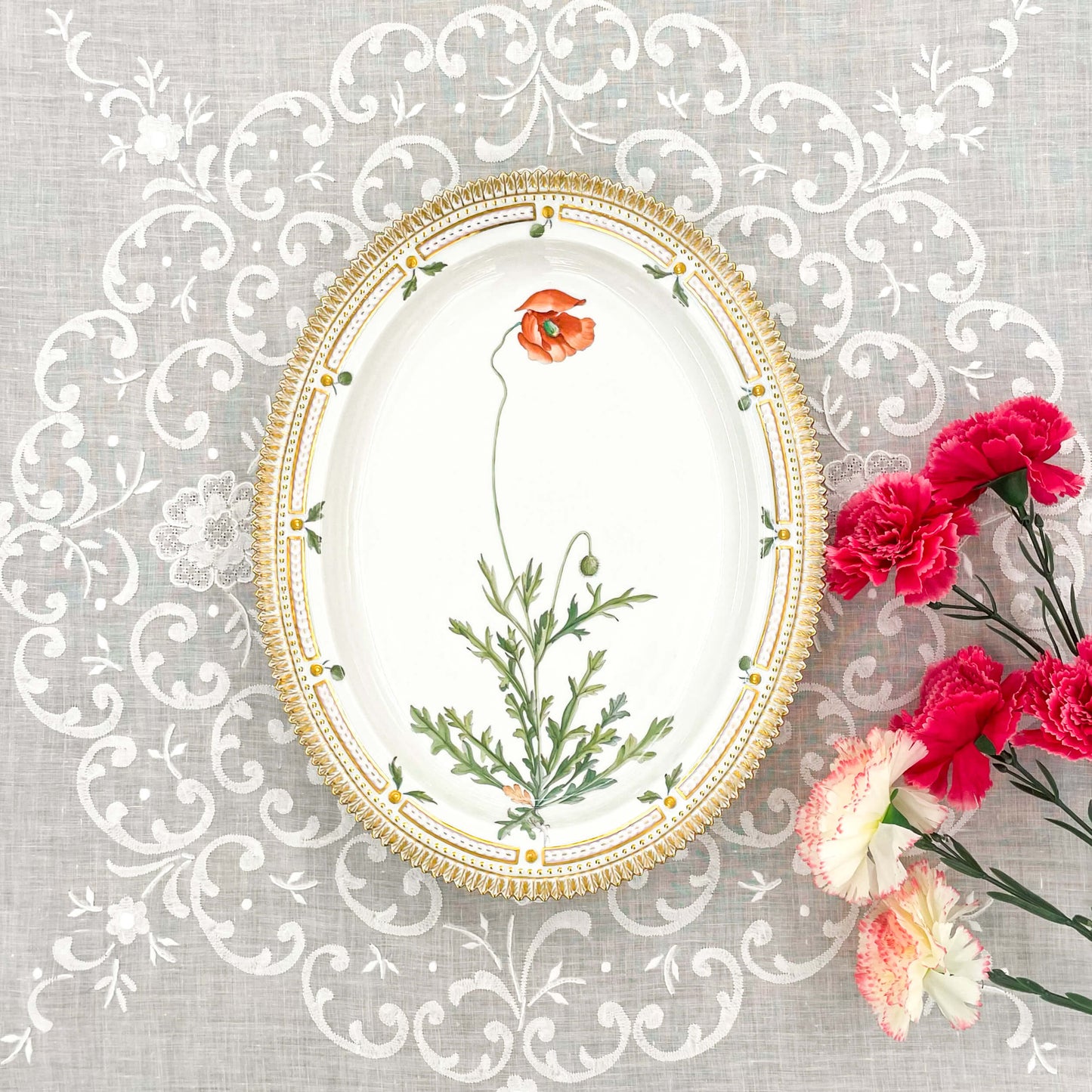 Royal Copenhagen Flora Danica "Papaver" Serving Platter