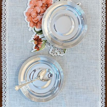 Set of 6 Vintage Gelato Bowls with Spoons