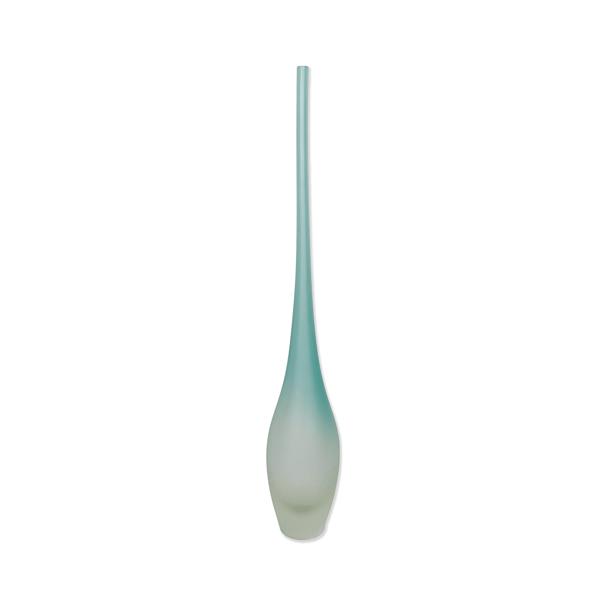 Murano Green Flute Vase with Frosted Finish - Galleria Fossi 33