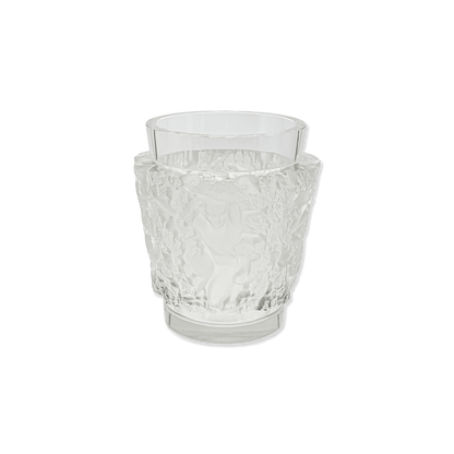 Lalique “Bacchus" Crystal Vase