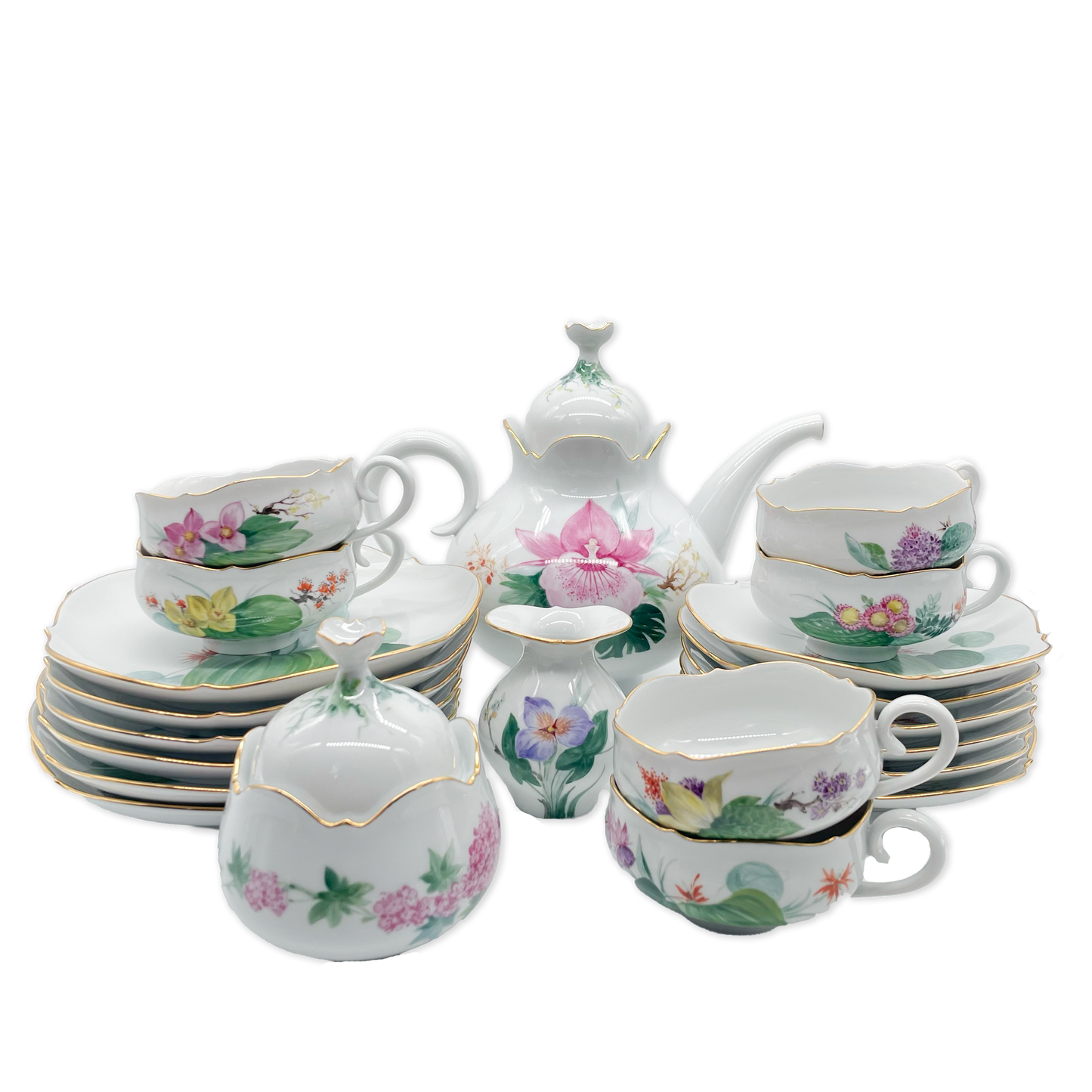 Meissen "Exotic Water Plants" Tea Service