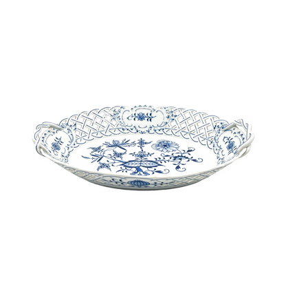 Meissen Blue Onion Oval Basket - Galleria Fossi 33