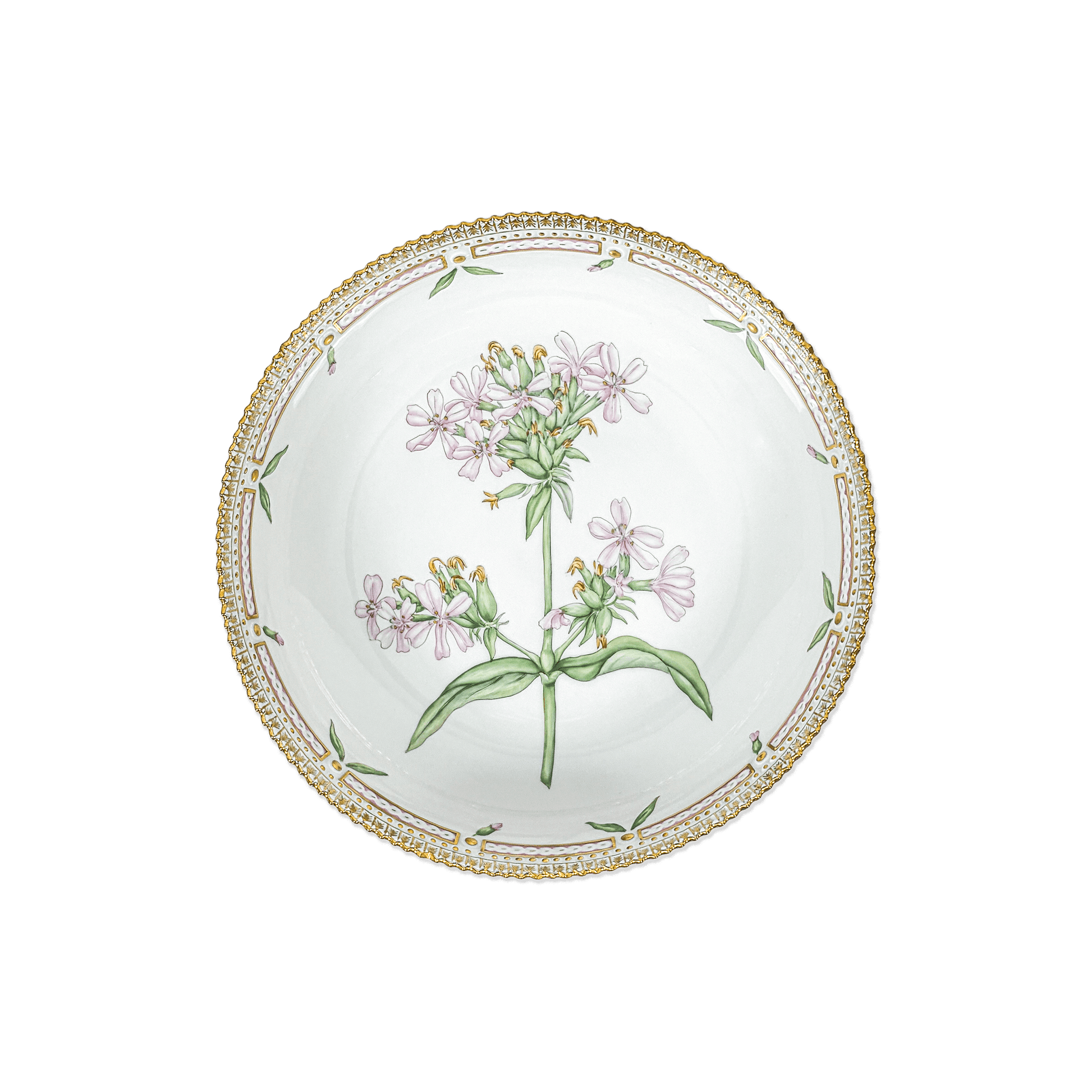 Royal Copenhagen "Flora Danica" Saponaria officinalis L. Serving Bowl - Galleria Fossi 33