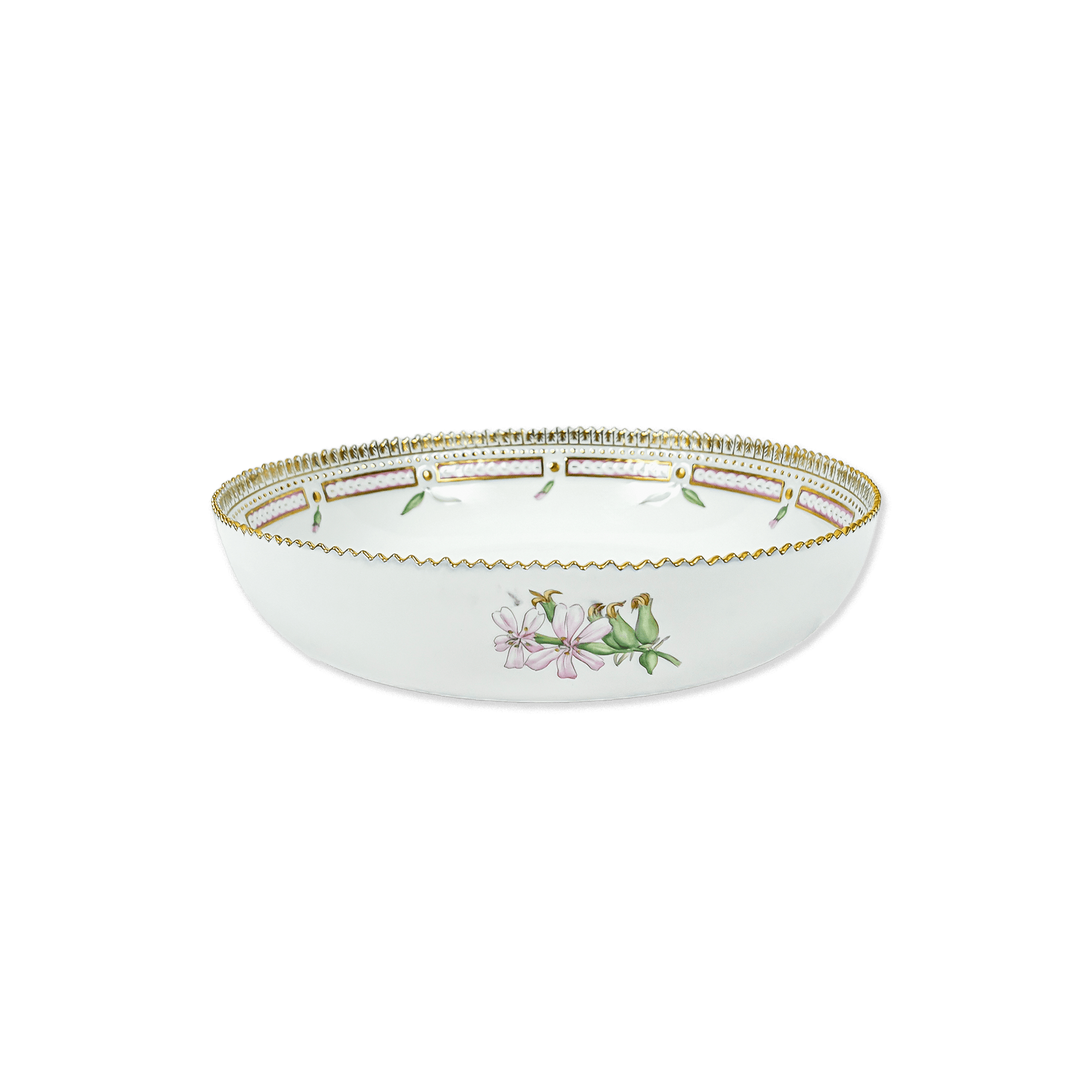 Royal Copenhagen "Flora Danica" Saponaria officinalis L. Serving Bowl - Galleria Fossi 33