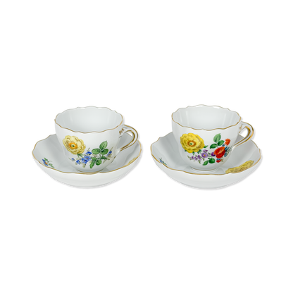 Pair of Meissen Mocha Cups