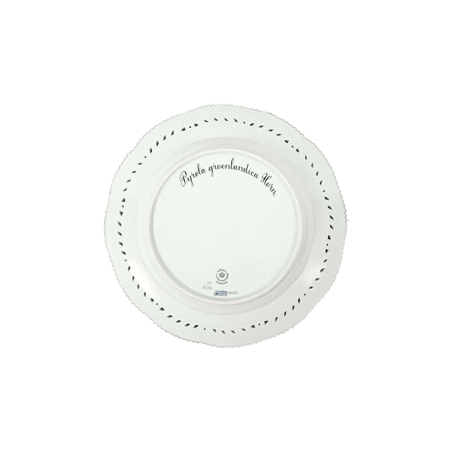 Royal Copenhagen "Flora Danica" Pyrola groenlandica Horn Plate - Galleria Fossi 33