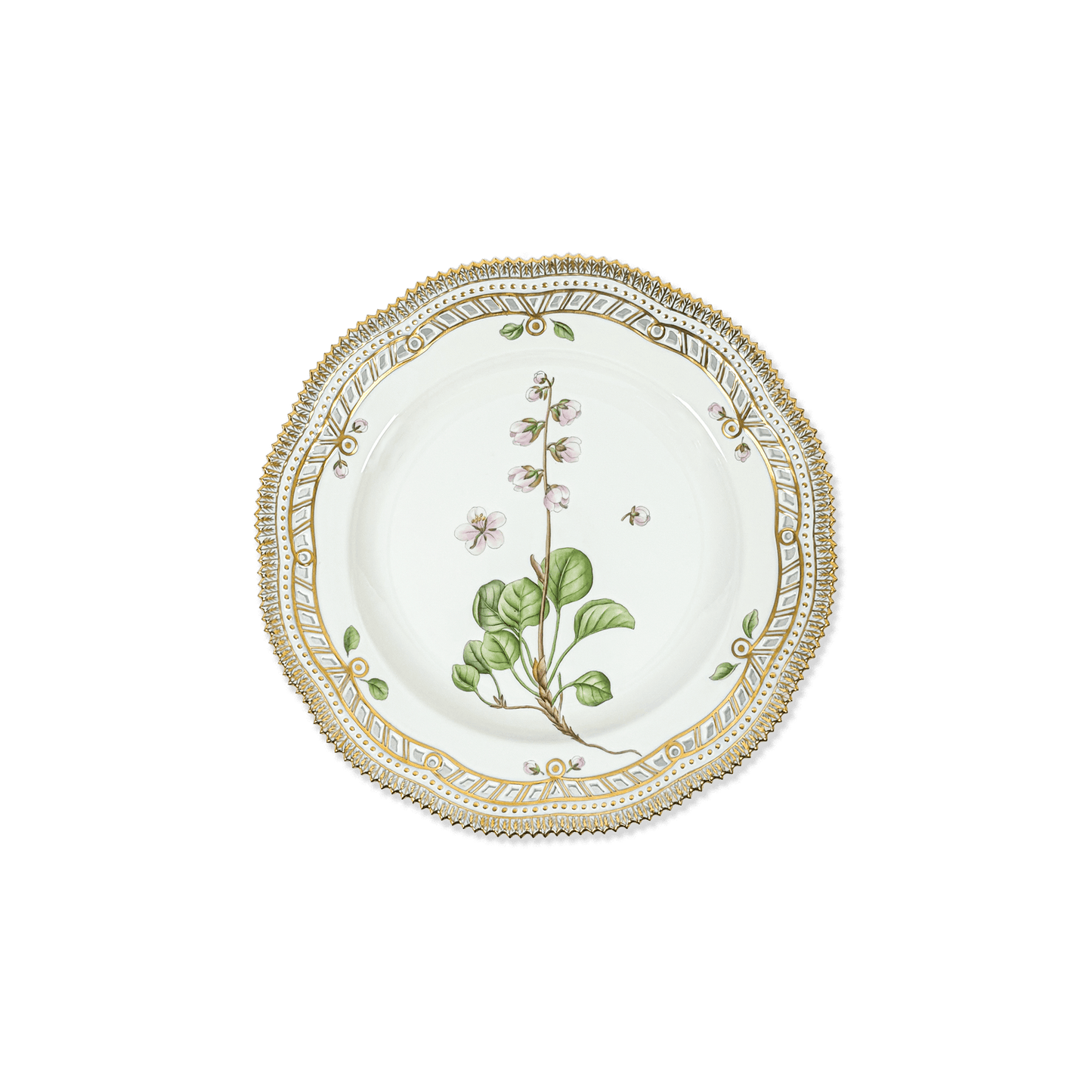 Royal Copenhagen "Flora Danica" Pyrola groenlandica Horn Plate - Galleria Fossi 33