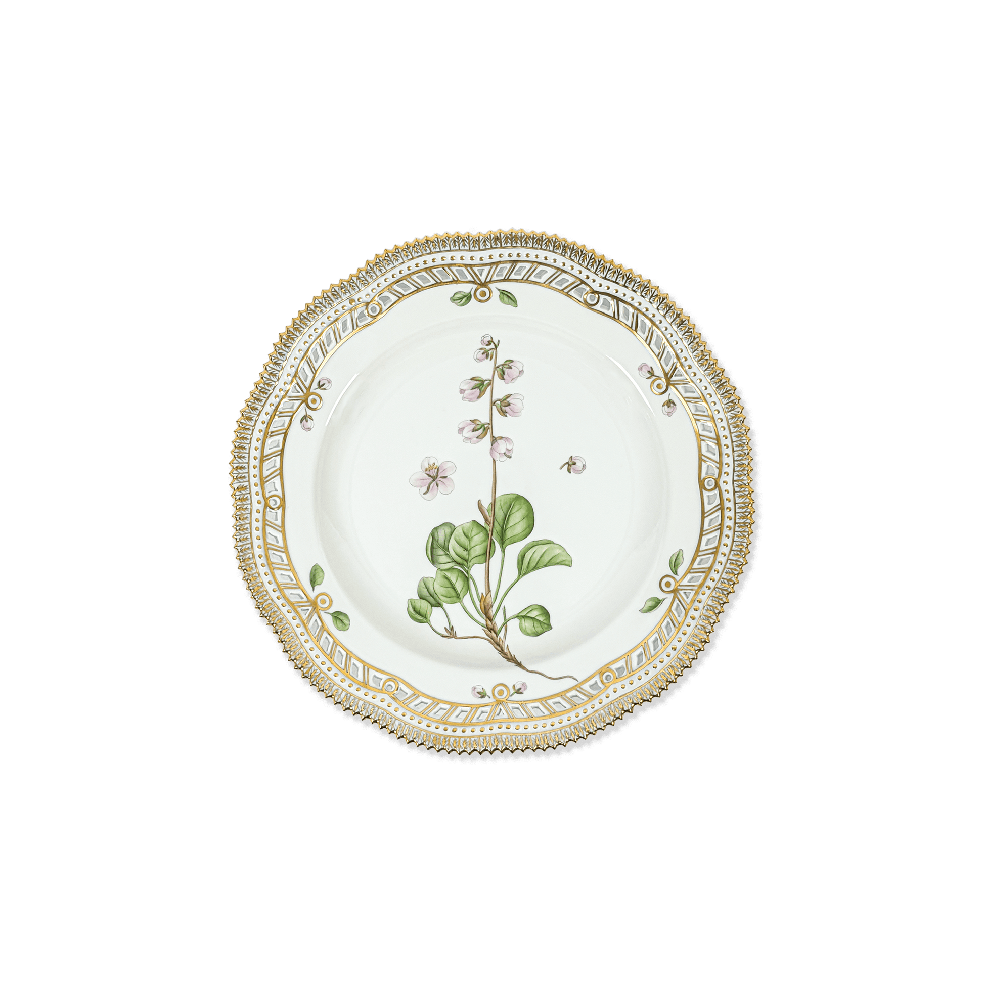 Royal Copenhagen "Flora Danica" Pyrola groenlandica Horn Plate - Galleria Fossi 33