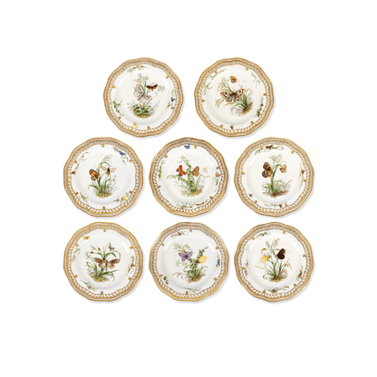 Royal Copenhagen Butterfly Plates Set