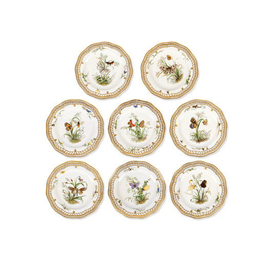 Royal Copenhagen Butterfly Plates Set