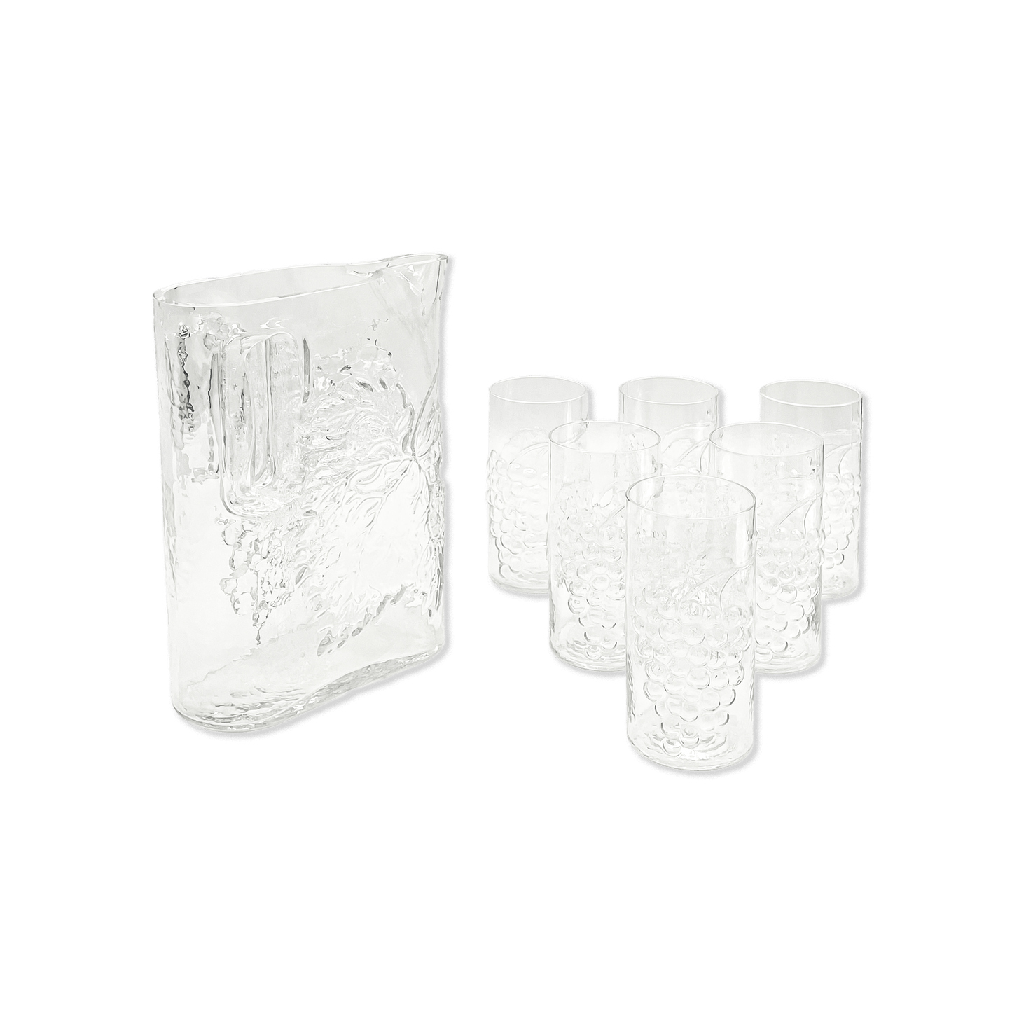 Vintage Riedel Crystal Pitcher and Glasses Set