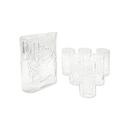 Vintage Riedel Crystal Pitcher and Glasses Set