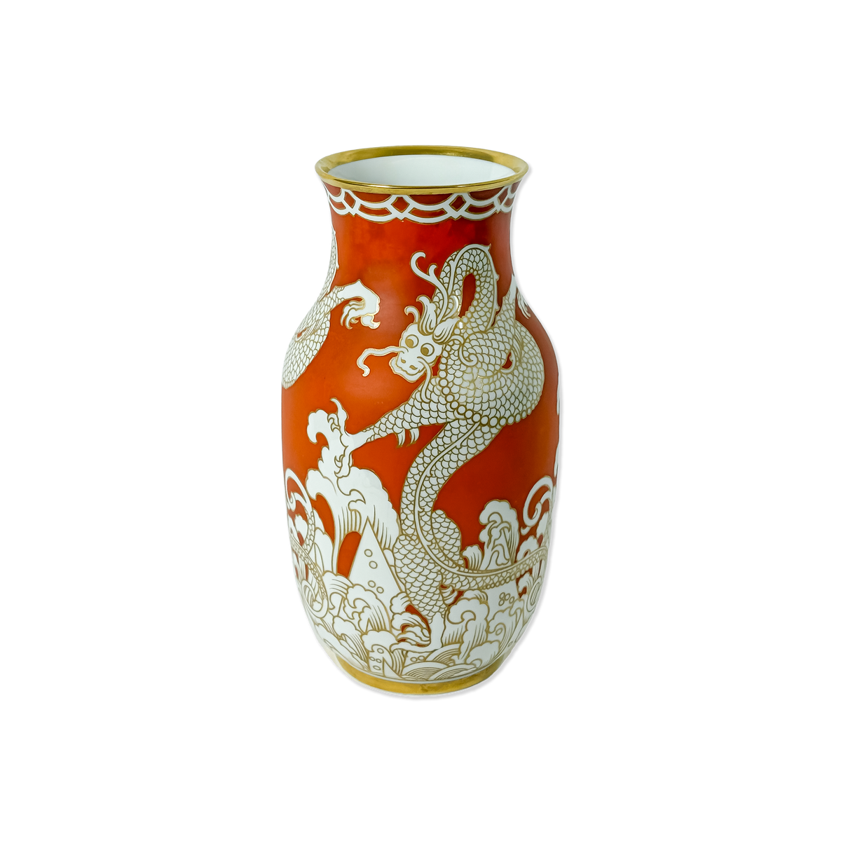 “Rosenthal-Rot” Dragon Porcelain Vase