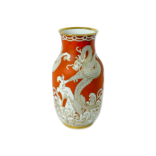 “Rosenthal-Rot” Dragon Porcelain Vase