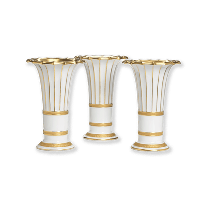 Set of 3 Royal Copenhagen Hetsch Porcelain Vases
