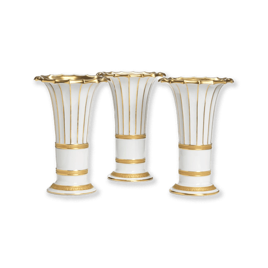 Set of 3 Royal Copenhagen Hetsch Porcelain Vases