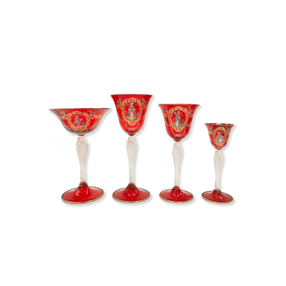 Set of 44 Vintage Ruby Glasses - Galleria Fossi 33